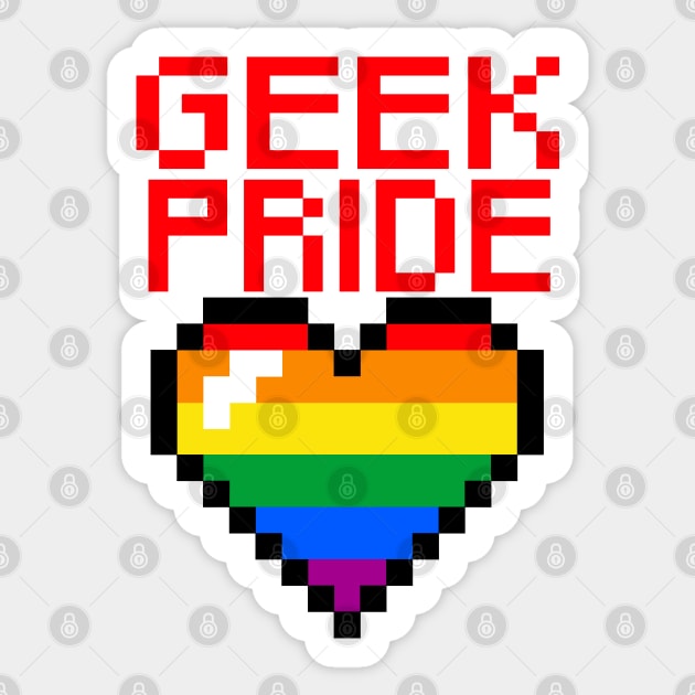 Geek Pride - HomoSexual Pride Sticker by stateements